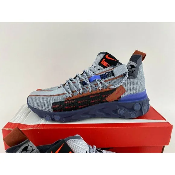 Nike React ISPA Wolf Grey Women's Size 6 Sneakers Shoes Gray Purple - Picture 4 of 12